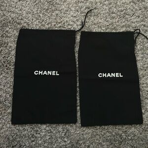 CHANEL SHOES DUST BAGS (pair)